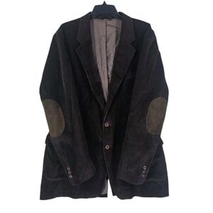 Vtg Sport Classics Levis Corduroy Blazer Men 52 L Brown 2-Button Elbow Patch USA